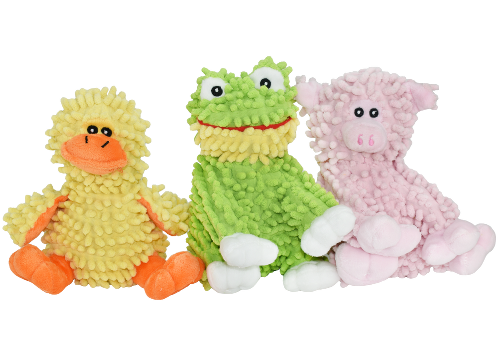 Multipet Pet Envy Floppy Moppy Plush Dog Toy - 7.5"
