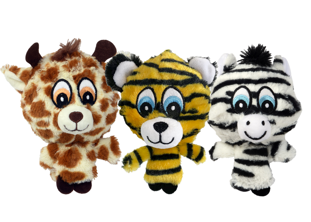 Multipet Pet Envy Nobby Noggins Plush Dog Toy - 4"