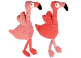 Multipet Pet Envy Corduroy Flamingo Plush Dog Toy - 17"