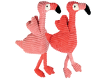 Multipet Pet Envy Corduroy Flamingo Plush Dog Toy - 17"