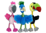 Multipet Pet Envy Mini Bird Brain Plush Dog Toy - 8"