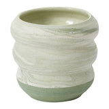 Greenway Sculptural Marbled Pot By Accent Decor
