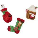 SPOT by Ethical Products Holiday Crinkler Puzzle Plush Dog Toy - 11" - assorted styles