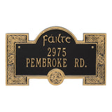 Whitehall Failte Plaque - Black/Gold