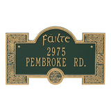 Whitehall Failte Plaque - Green/Gold