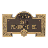 Whitehall Failte Plaque - Bronze/Gold