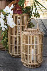 Tindra Woven Wood Lanterns By Accent Decor
