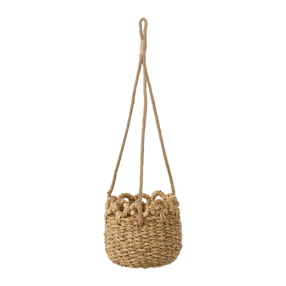Verse Hanging Woven Natural Fibers Baskets By Accent Decor