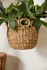 Verse Hanging Woven Natural Fibers Baskets By Accent Decor