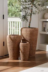 Mirabel Woven Natural Fibers Vases (Set of 3) By Accent Decor