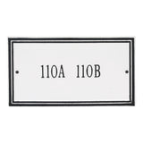 Whitehall Double Line Standard Wall 1-Line Personalized Address Plaque