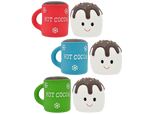 Multipet 3.5" Latex Hot Cocoa/Marshmallow Dog Toy, 2-Pack