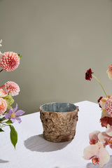 Birch with Zinc Wood Decorative Vessels By Accent Decor