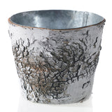 White Birch w/ Zinc Wood Pots By Accent Decor - 5" x 4.25"