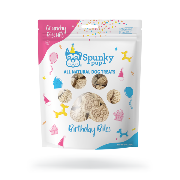 Spunky Pup Spunky Pup Birthday Bites Peanut Butter Crunchy Dog Biscuits, 10 oz