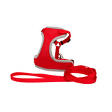 Comfort Soft Adjustable Cat Harness with 6' Leash - Red