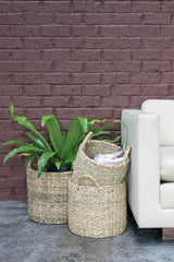 Hacienda Natural Fibers Baskets (Set of 3) By Accent Decor