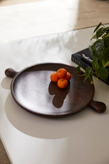 Brownwood Carved Tray By Accent Decor