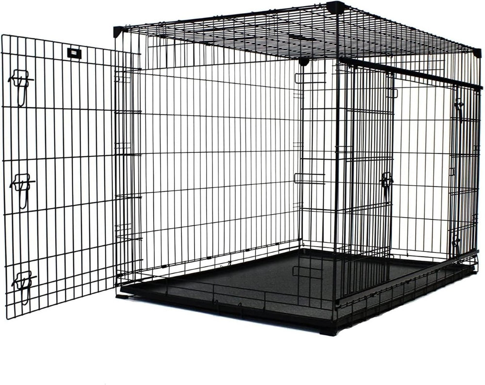 Lucky Dog™ Dwell Series™ Double-Door Crate with Glide Sliding Doors (6 sizes available)