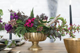 Lita Footed Metal Decorative Vessels By Accent Decor