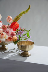 Lita Footed Metal Decorative Vessels By Accent Decor