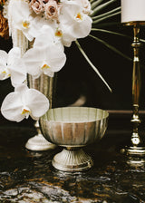 Lita and Footed Metal Compotes By Accent Decor