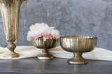 Lita Footed Metal Decorative Vessels By Accent Decor