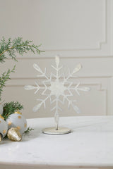 Moonlit Snowflake Display Stands By Accent Decor - 12" x 5.25" x 16"