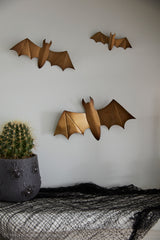 Winged Bat Metal Wall Decor (Set of 3) By Accent Decor