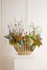 Vivien Footed Metal Vases By Accent Decor