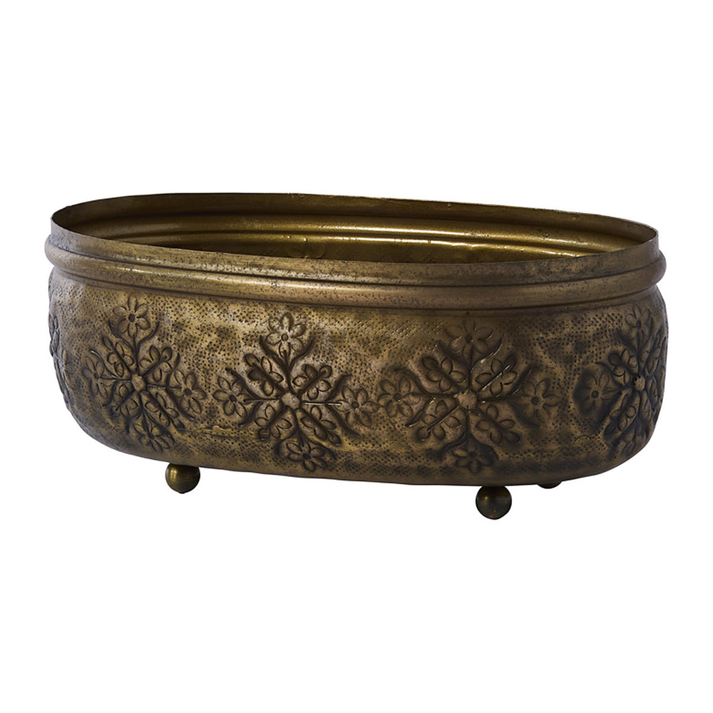 Pressed Snowflake Trough Vessel By Accent Decor