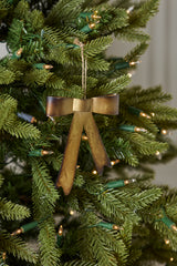 Brassy Bow Ornaments By Accent Decor