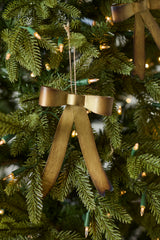 Brassy Bow Ornaments By Accent Decor