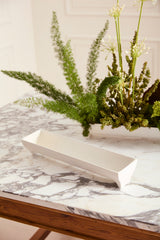 White Edison Matte Metal Trays By Accent Decor