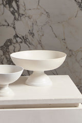 Oscar White Cast Aluminum Floral Centerpiece Bowls By Accent Decor - 11.5" x 6" - Image 2