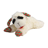 Multipet Holiday Christmas Lamb Chop 10.5" Plush Dog Toy - 1 toy, style may vary