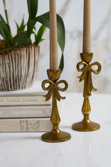 Bowtied Candleholders By Accent Decor