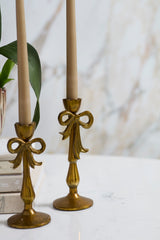 Bowtied Candleholders By Accent Decor