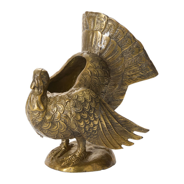 Accent Decor Autumn Turkey Metal Vase By Accent Decor