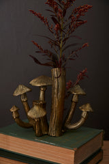Clustered Mushrooms Metal Bud Vase By Accent Decor
