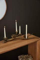 Oyster Mushroom Metal Candleholder By Accent Decor
