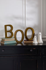 BOO Metal Mantel Decor By Accent Decor