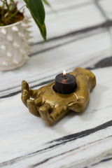 Open Hand Candleholder By Accent Decor