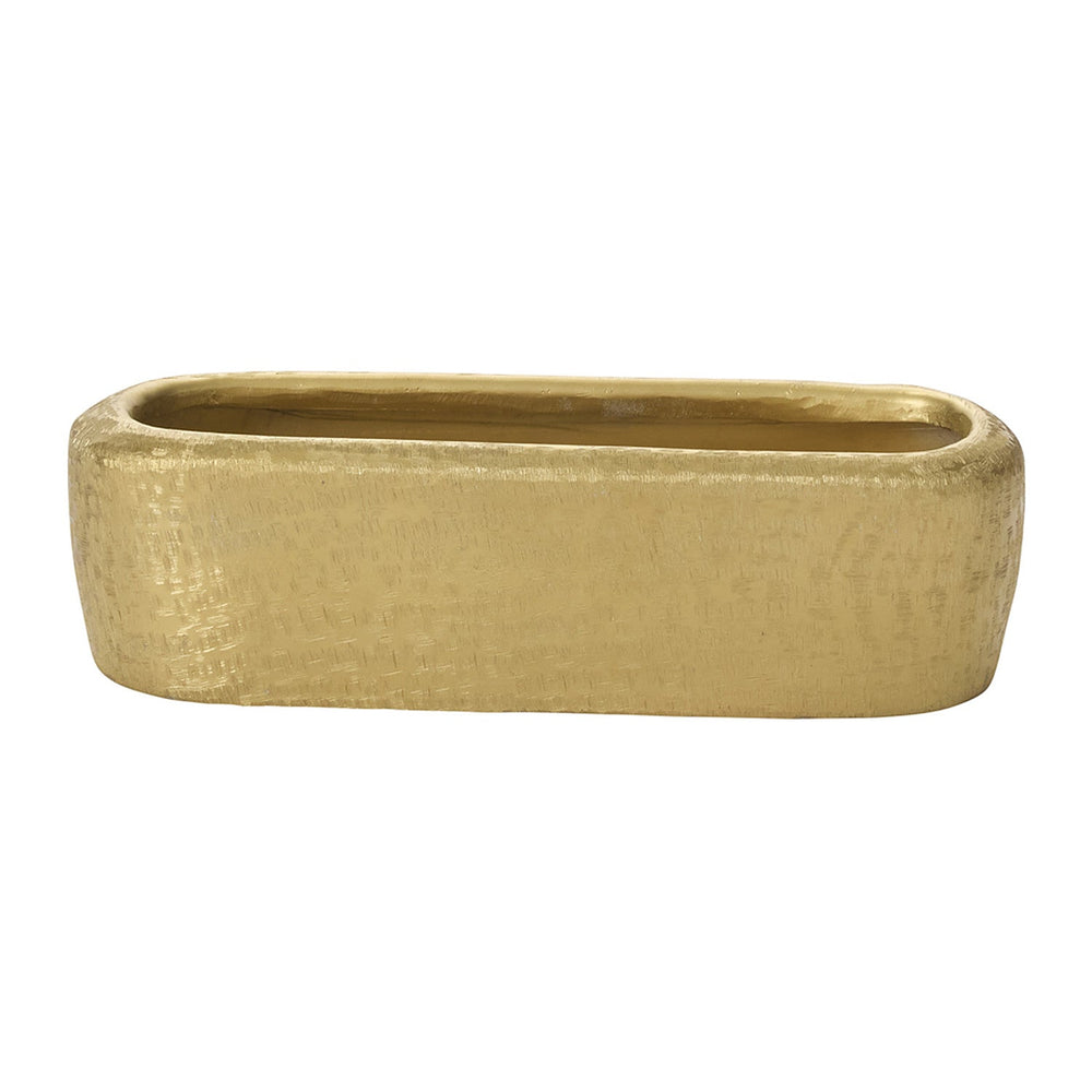 Blaze Textured Carved Trough Vessel By Accent Decor