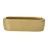 Blaze Textured Carved Trough Vessel By Accent Decor