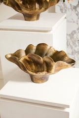 Phoenix Antique Gold Metal Boat-Shaped Vessel By Accent Decor