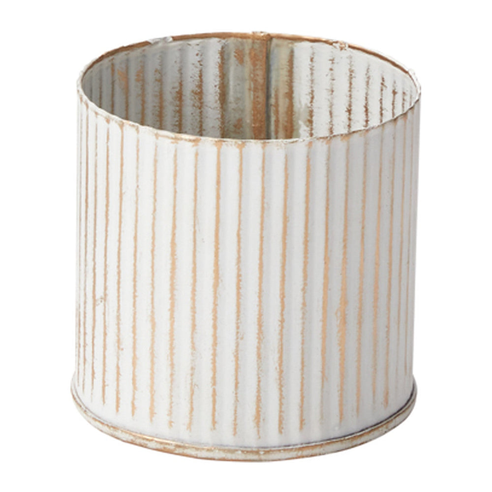 Whitewashed Norah Ribbed Distressed Vases By Accent Decor