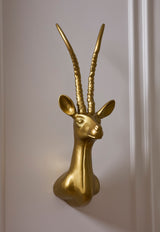 Antelope Head Sculptural Metal Decorative Accent By Accent Decor