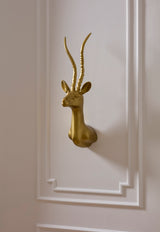 Antelope Head Sculptural Metal Decorative Accent By Accent Decor