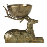 Buck Metal Bowl By Accent Decor